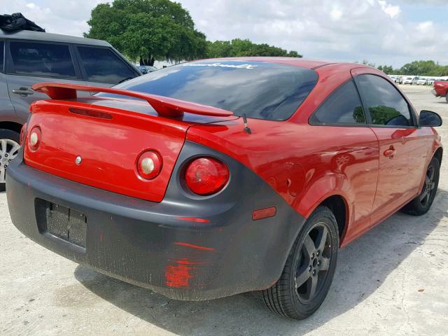 1G1AT18H097108434 - 2009 CHEVROLET COBALT LT RED photo 4