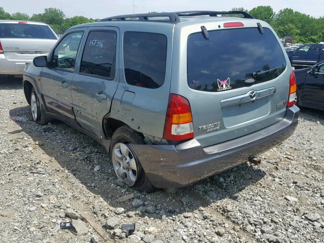 4F2CZ96113KM10211 - 2003 MAZDA TRIBUTE ES 绿色 照片 3