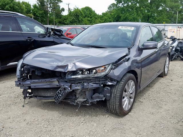 1HGCR2F8XEA080535 - 2014 HONDA ACCORD EXL SILVER photo 2