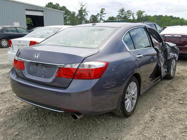 1HGCR2F8XEA080535 - 2014 HONDA ACCORD EXL SILVER photo 4