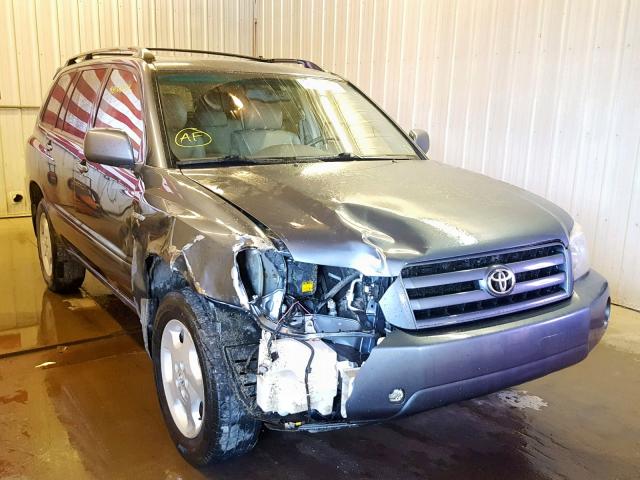 JTEEP21A850131149 - 2005 TOYOTA HIGHLANDER BLUE photo 1