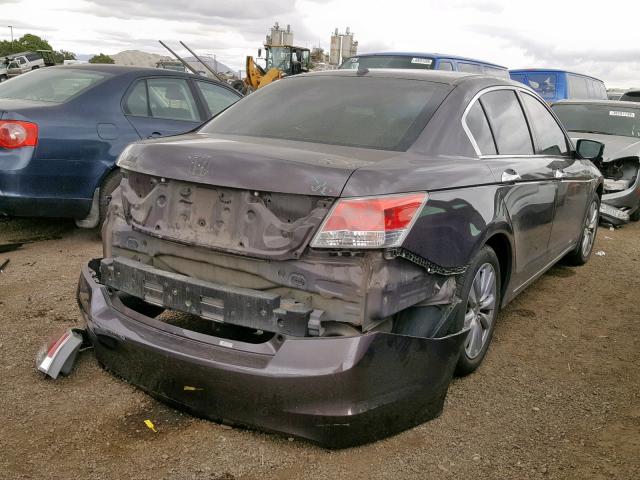 1HGCP3F85BA005202 - 2011 HONDA ACCORD EXL BROWN photo 4