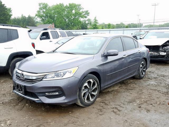 1HGCR2F87GA149636 - 2016 HONDA ACCORD EXL GRAY photo 2