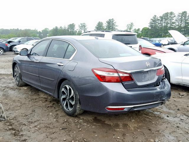 1HGCR2F87GA149636 - 2016 HONDA ACCORD EXL GRAY photo 3