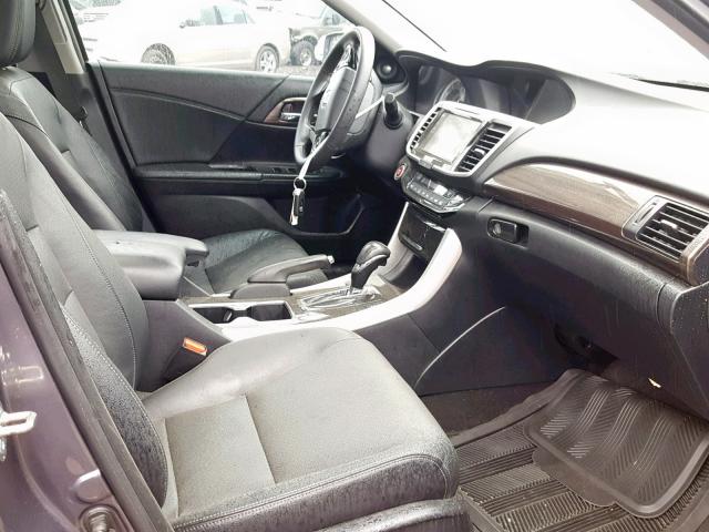 1HGCR2F87GA149636 - 2016 HONDA ACCORD EXL GRAY photo 5