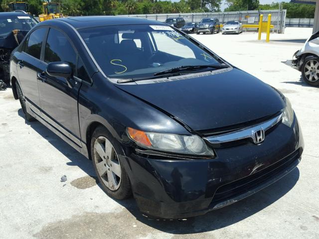 1HGFA15928L046428 - 2008 HONDA CIVIC EXL BLACK photo 1