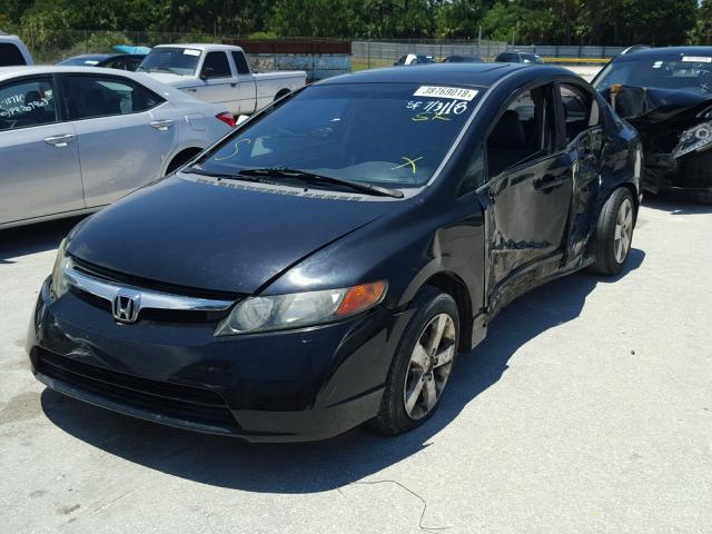 1HGFA15928L046428 - 2008 HONDA CIVIC EXL BLACK photo 2