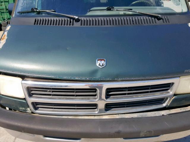 2B6HB21Y2TK186306 - 1996 DODGE RAM VAN B2 GREEN photo 7