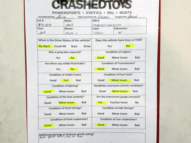 JKAEXEC119DA35037 - 2009 KAWASAKI EX650 C 绿色 照片 20