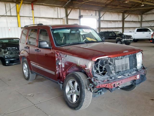 1J8GP58K38W109101 - 2008 JEEP LIBERTY LI RED photo 1