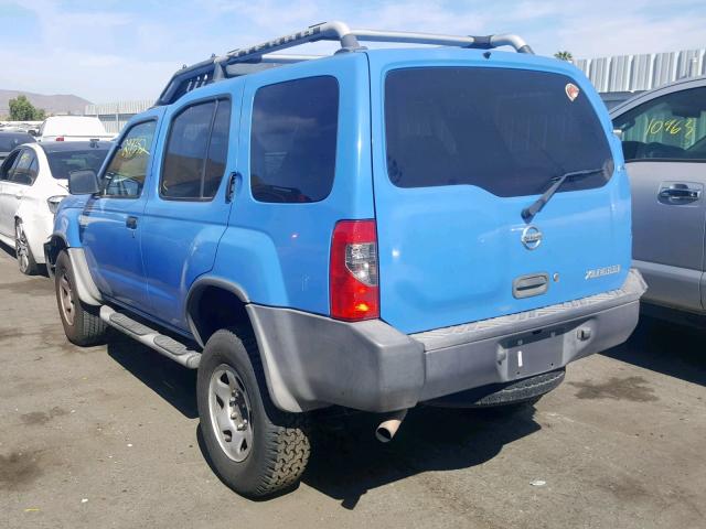 5N1DD28T42C508761 - 2002 NISSAN XTERRA XE BLUE photo 3