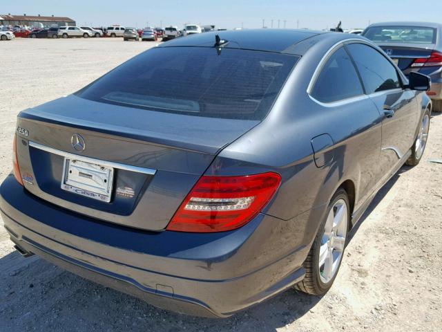 WDDGJ4HBXDG060735 - 2013 MERCEDES-BENZ C 250 GRAY photo 4