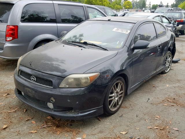 JTKDE177450042375 - 2005 TOYOTA SCION TC BLACK photo 2