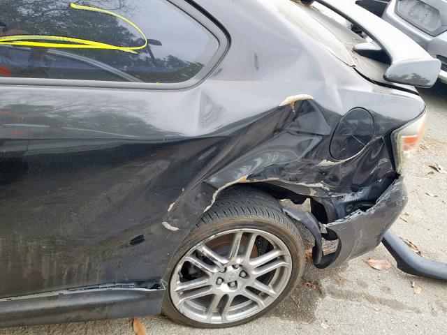 JTKDE177450042375 - 2005 TOYOTA SCION TC BLACK photo 9