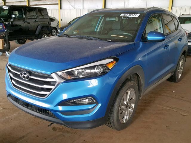 KM8J3CA40HU294983 - 2017 HYUNDAI TUCSON LIM BLUE photo 2