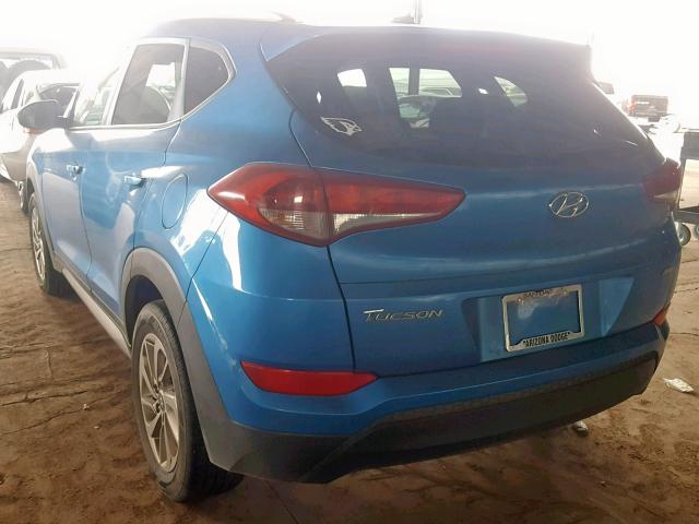 KM8J3CA40HU294983 - 2017 HYUNDAI TUCSON LIM BLUE photo 3