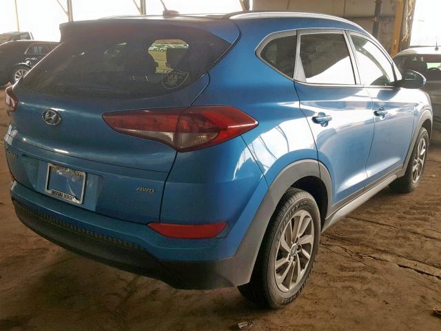 KM8J3CA40HU294983 - 2017 HYUNDAI TUCSON LIM BLUE photo 4