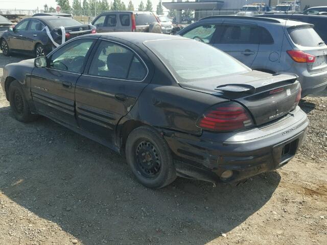 1G2NE52T5XC583187 - 1999 PONTIAC GRAND AM S BLACK photo 3