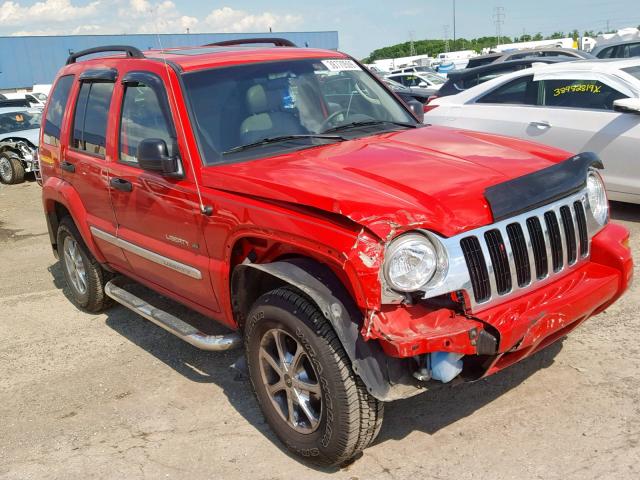 1J4GL58K22W301016 - 2002 JEEP LIBERTY LI RED photo 1