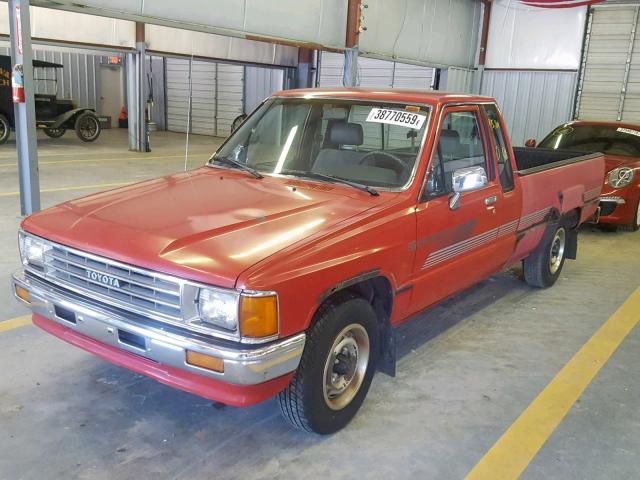 JT4RN70D4H0042350 - 1987 TOYOTA PICKUP XTR BURGUNDY photo 2