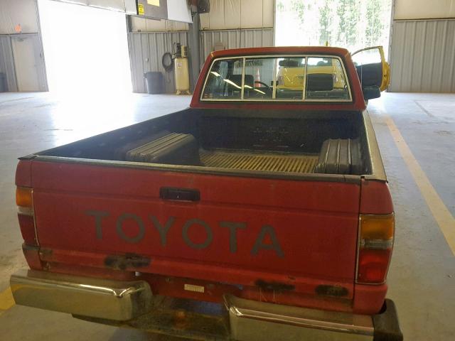 JT4RN70D4H0042350 - 1987 TOYOTA PICKUP XTR BURGUNDY photo 9