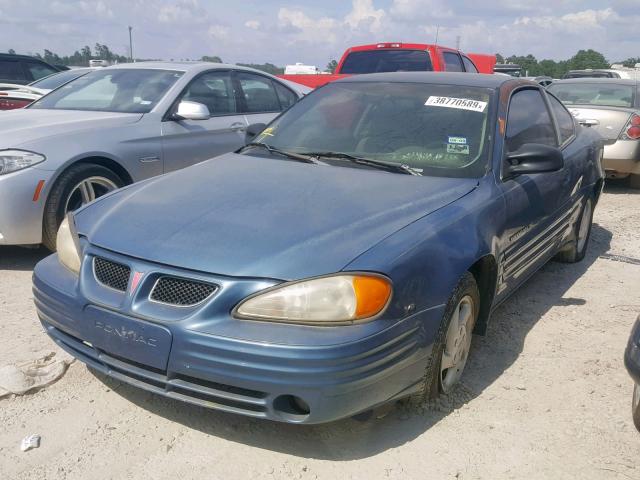 1G2NE12E2XM878851 - 1999 PONTIAC GRAND AM S BLUE photo 2