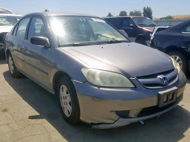 2HGES163X5H510643 - 2005 HONDA CIVIC DX V GRAY photo 1