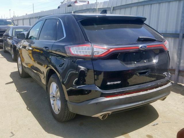 2FMPK4J87GBB44508 - 2016 FORD EDGE SEL BLACK photo 3