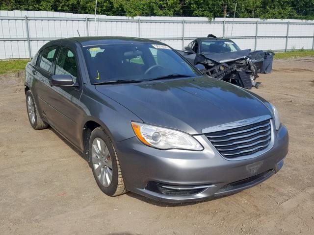 1C3CCBAB1CN186501 - 2012 CHRYSLER 200 LX GRAY photo 1