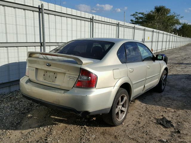 4S4BL84C054203033 - 2005 SUBARU LEGACY OUT TAN photo 4