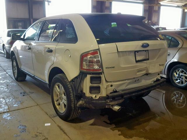 2FMDK3GC4ABB63243 - 2010 FORD EDGE SE WHITE photo 3