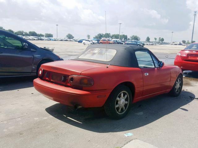 JM1NA3518L0127833 - 1990 MAZDA MX-5 MIATA RED photo 4