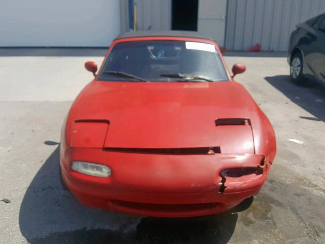 JM1NA3518L0127833 - 1990 MAZDA MX-5 MIATA RED photo 9