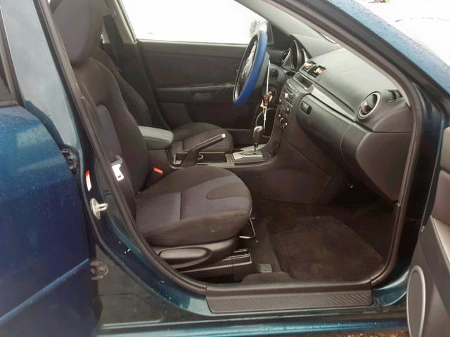 JM1BK323881779505 - 2008 MAZDA 3 S BLUE photo 5