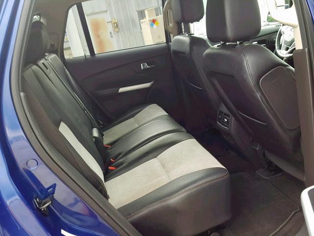 2FMDK4JC5DBA02841 - 2013 FORD EDGE SEL BLUE photo 6