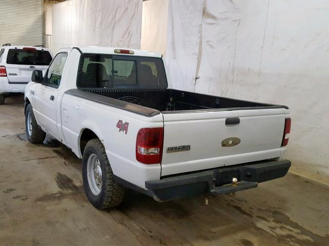 1FTYR10D46PA81652 - 2006 FORD RANGER WHITE photo 3