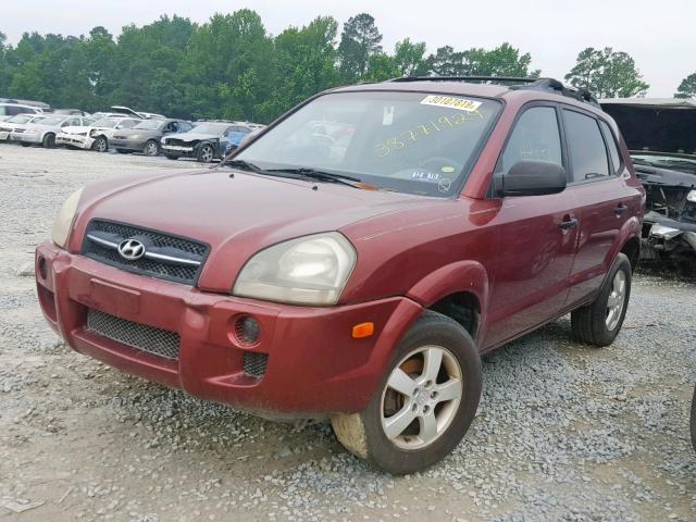 KM8JM12B45U146426 - 2005 HYUNDAI TUCSON GL BURGUNDY photo 2