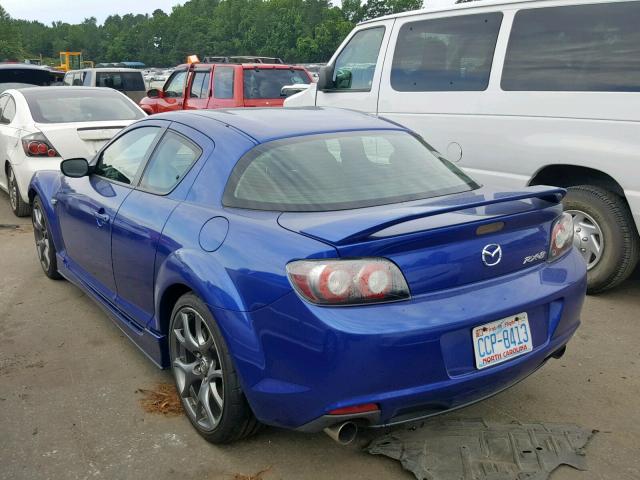 JM1FE1C27A0404574 - 2010 MAZDA RX8 BLUE photo 3