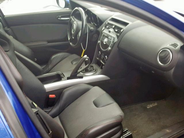 JM1FE1C27A0404574 - 2010 MAZDA RX8 BLUE photo 5