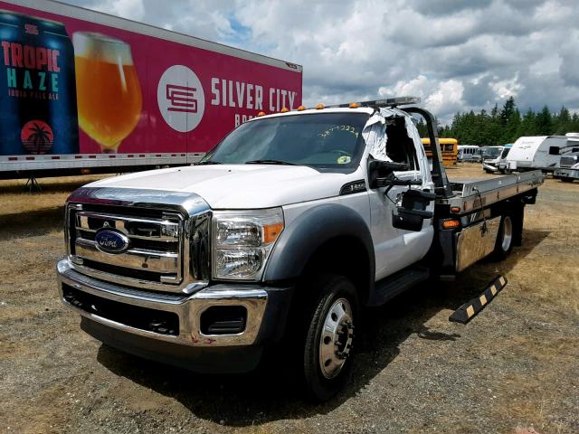 1FDUF5GY0EEB30262 - 2014 FORD F550 SUPER WHITE photo 2