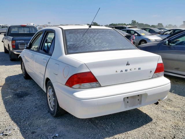 JA3AJ26E42U017359 - 2002 MITSUBISHI LANCER ES WHITE photo 3