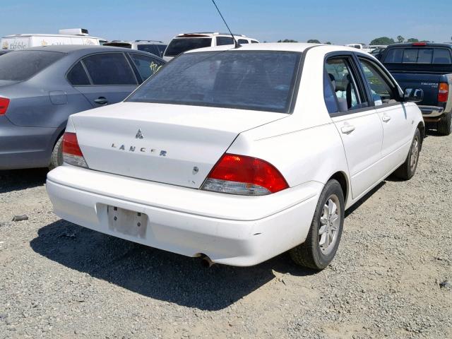 JA3AJ26E42U017359 - 2002 MITSUBISHI LANCER ES WHITE photo 4