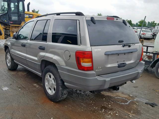 1J4GW38S42C153786 - 2002 JEEP GRAND CHER GRAY photo 3