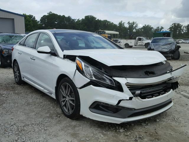 5NPE34AB2FH040175 - 2015 HYUNDAI SONATA SPO WHITE photo 1