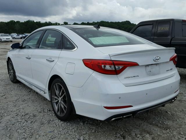 5NPE34AB2FH040175 - 2015 HYUNDAI SONATA SPO WHITE photo 3