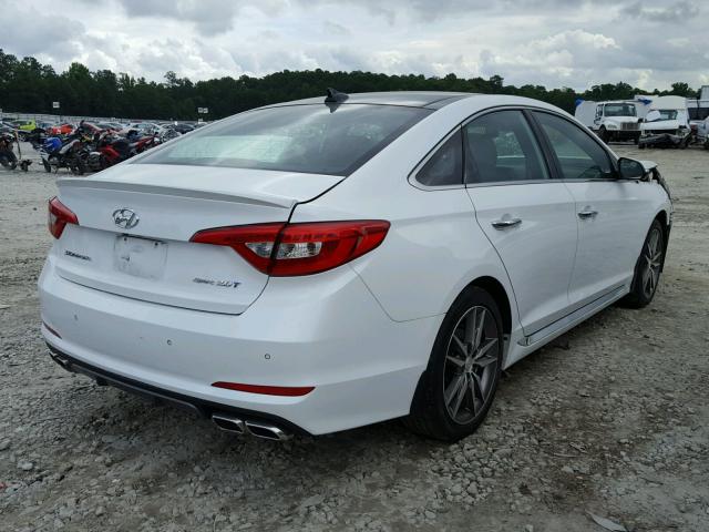 5NPE34AB2FH040175 - 2015 HYUNDAI SONATA SPO WHITE photo 4