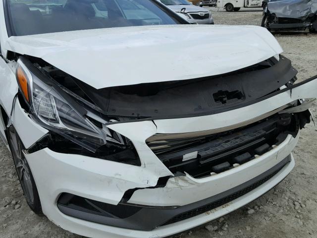 5NPE34AB2FH040175 - 2015 HYUNDAI SONATA SPO WHITE photo 9