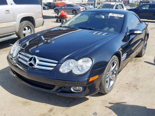 WDBSK71F77F129678 - 2007 MERCEDES-BENZ SL 550 BLACK photo 2