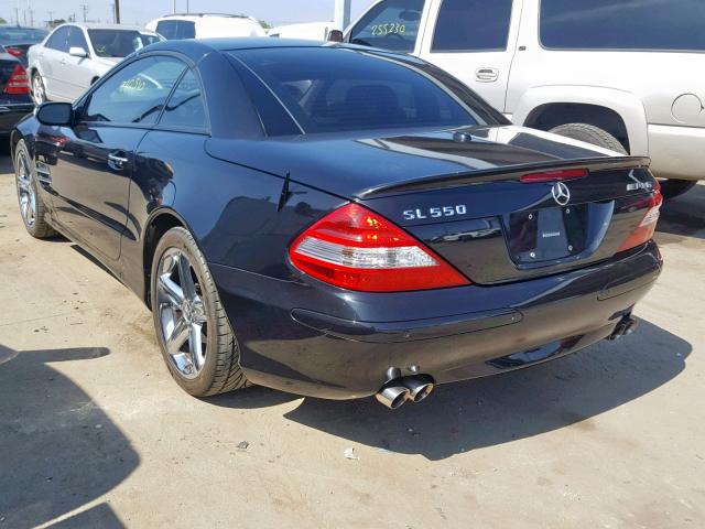 WDBSK71F77F129678 - 2007 MERCEDES-BENZ SL 550 BLACK photo 3