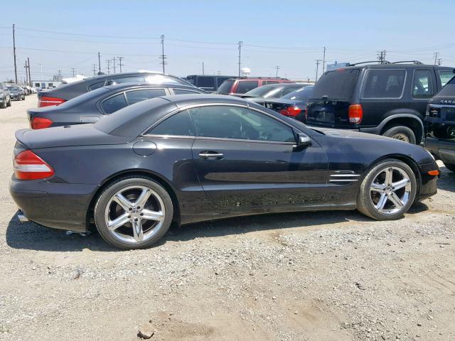 WDBSK71F77F129678 - 2007 MERCEDES-BENZ SL 550 BLACK photo 9